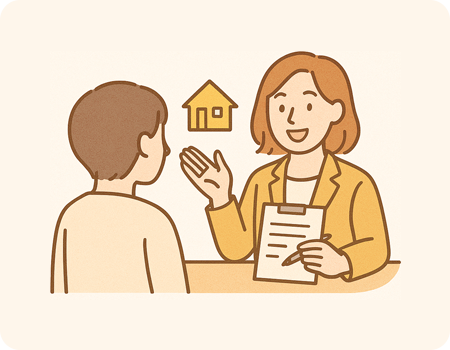 不安を解消するアットホームな不動産屋